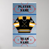 Hockey Player Jersey Poster (Voorkant)
