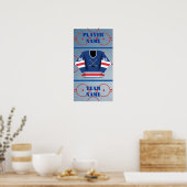 Hockey Player Jersey Poster (Keuken)