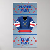 Hockey Player Jersey Poster (Voorkant)
