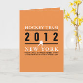 Hockey Player Kaart (Gele Bloem)