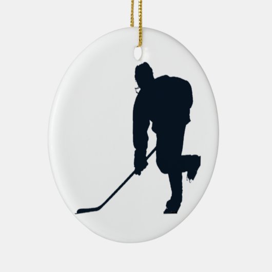 Hockey Player Keramisch Ornament (Rechts)