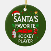Hockey Player Keramisch Ornament (Voorkant)