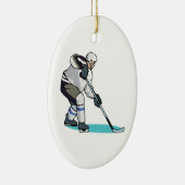 Hockey Player Keramisch Ornament (Rechts)