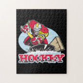 Hockey Player Legpuzzel (Verticaal)