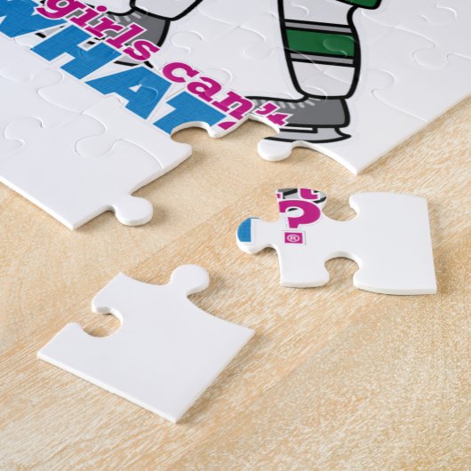 Hockey Player Light/Red Legpuzzel (Zijkant)