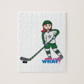 Hockey Player Light/Red Legpuzzel (Verticaal)