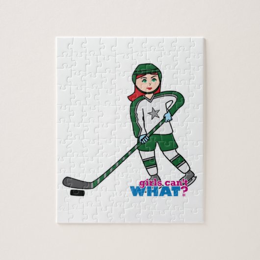 Hockey Player Light/Red Legpuzzel (Verticaal)