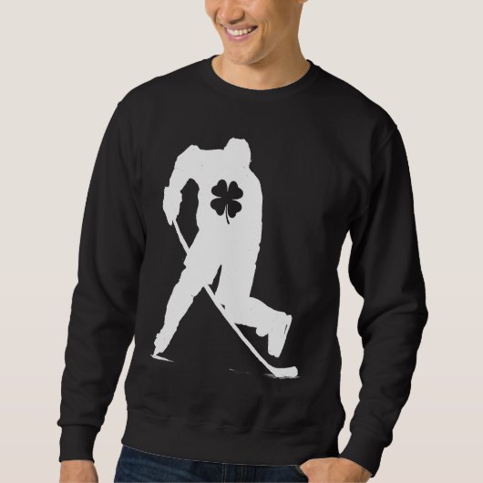 Hockey Player Lucky Shamrock C St Patricks Day Boy Trui (Voorkant)