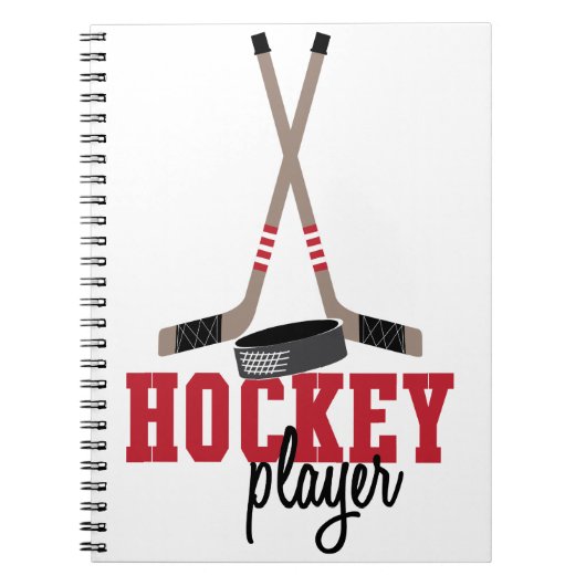Hockey Player Notitieboek (Voorkant)