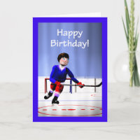 Hockey Player Overtime Birthday