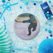 Hockey Player Papieren Bordje (Feest)