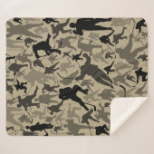 Hockey Player Patroon Sherpa Deken (Voorkant (horizontaal))