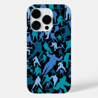 Hockey Player Pattern Hoesje-Mate iPhone Case Case