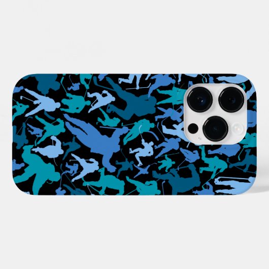 Hockey Player Pattern Hoesje-Mate iPhone Case Case (Achterkant (horizontaal))