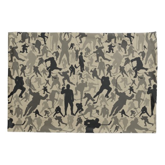 Hockey Player Pattern Pillow Hoesje Kussensloop (Achterkant)