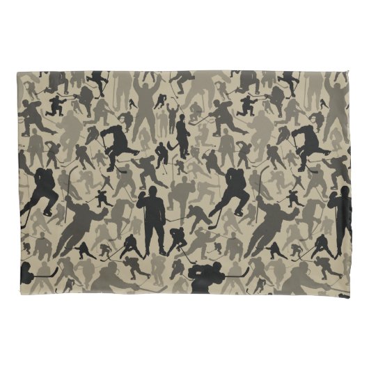 Hockey Player Pattern Pillow Hoesje Kussensloop (Voorkant)