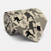 Hockey Player Pattern-Stropdas Stropdas (Opgerold)