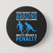 Hockey Player Penade Ronde Button 7,6 Cm (Voorkant)