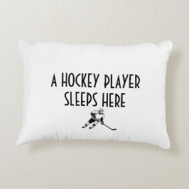 HOCKEY PLAYER PILLOW ACCENT KUSSEN
