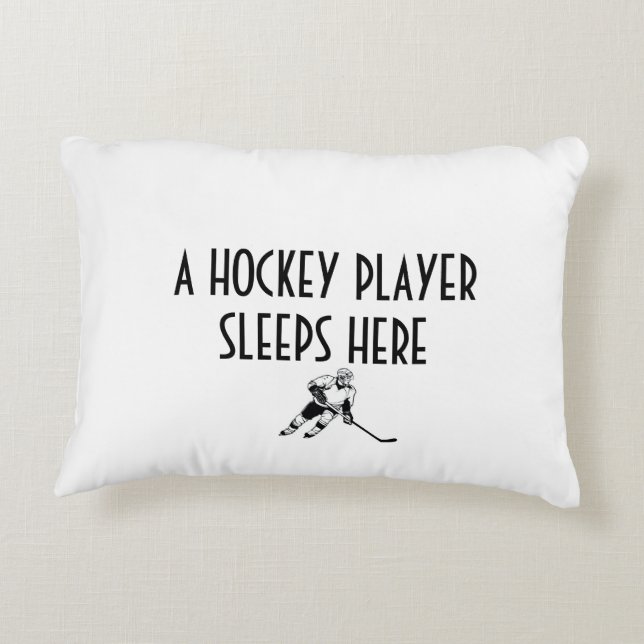HOCKEY PLAYER PILLOW ACCENT KUSSEN (Achterkant)