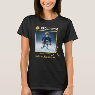 Hockey player Proud Ma Foto afstudeerder class van T-shirt
