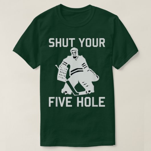 Hockey Player SCHUDDT UW VIJF HOLE Funny Love Hock T-shirt (Design voorkant)