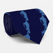 Hockey Player Silhouette Stropdas (Opgerold)