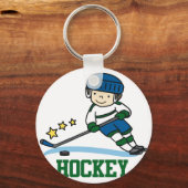 Hockey Player Sleutelhanger (Voorkant)