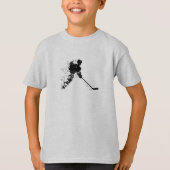 Hockey player spelen t-shirt (Voorkant)