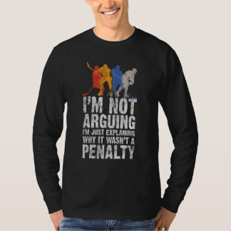 Hockey Player Sportspel Game Gag Grafisch T-shirt