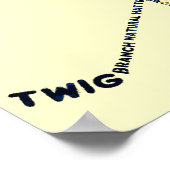 Hockey Player Typografie Poster (Hoek)