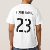  Hockey Player Typografie Shirsey T-shirt (Achterkant)