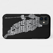 Hockey Player Typography Design iPhone 5 Hoesje (Achterkant (horizontaal))