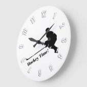 Hockey Player - Winter Sport Grote Klok (Hoek)
