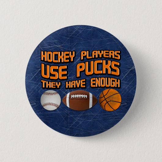 Hockey Players gebruiken Button Pucks (Voorkant)