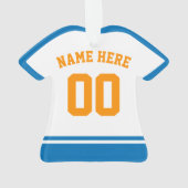 Hockey Players gebruiken Pucks Holiday Ornament (achterkant)