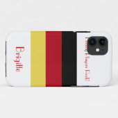 Hockey Players Rock! - Duitse flag+Name Case-Mate iPhone Case (Achterkant (horizontaal))