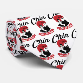 Hockey Playoff Beard Chin Full of Win Stropdas