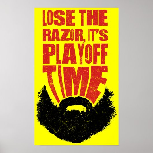 Hockey Playoff Beard Poster (Voorkant)