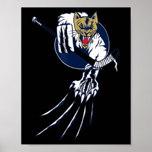 Hockey Poema Leeuw Kat IJs Beest Doelman Logo Mann Poster