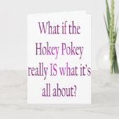 hockey pokey-kerstkaart feestdagen kaart (Voorkant)
