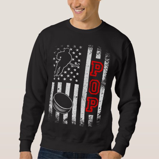 Hockey Pop American Flag  Hockey Trui (Voorkant)