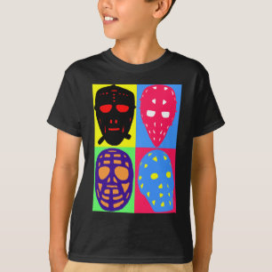 Hockey Pop Art Goalie Mmaskers T-shirt