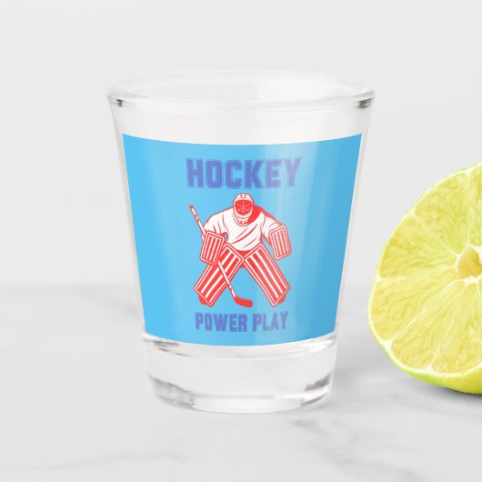 Hockey Power Play Shot Glas (Voorkant)