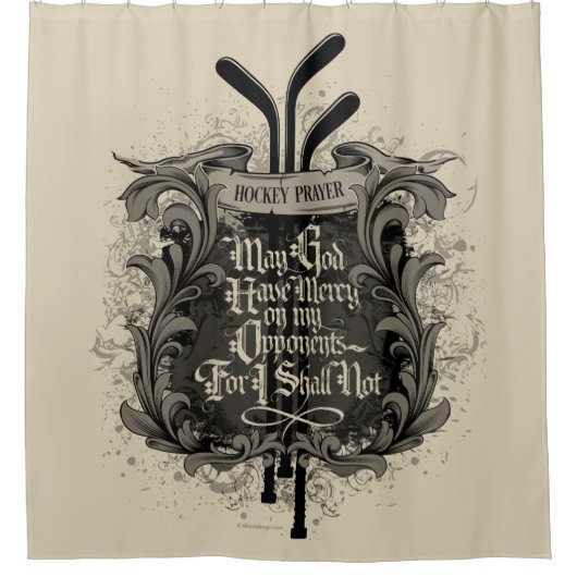 Hockey Prayer Douchegordijn (Voorkant)