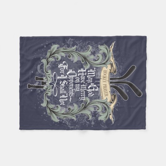 Hockey Prayer Fleece Deken (Voorkant (Horizontaal))