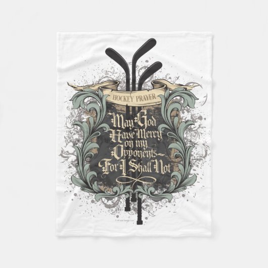 Hockey Prayer Fleece Deken (Voorkant)