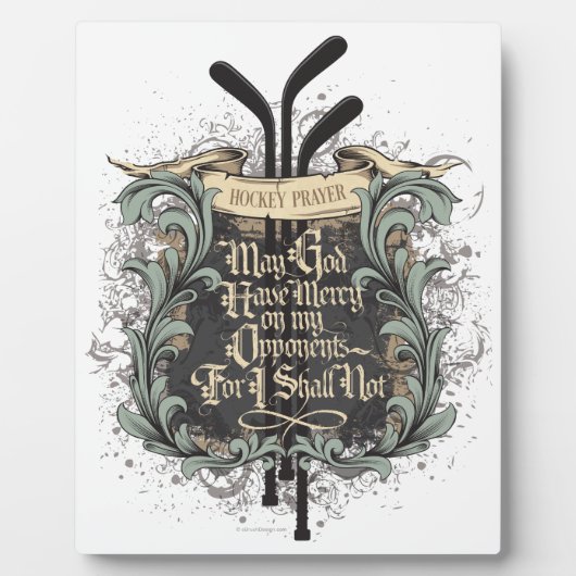 Hockey Prayer Fotoplaat (Voorkant)