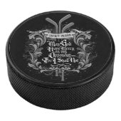 Hockey Prayer Hockey Puck (3/4)