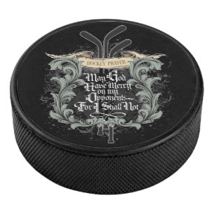 Hockey Prayer Hockey Puck